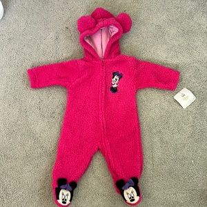 Disney Minnie Mouse Zippered Onesie